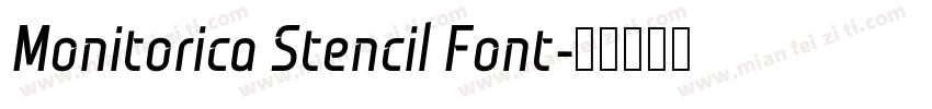Monitorica Stencil Font字体转换